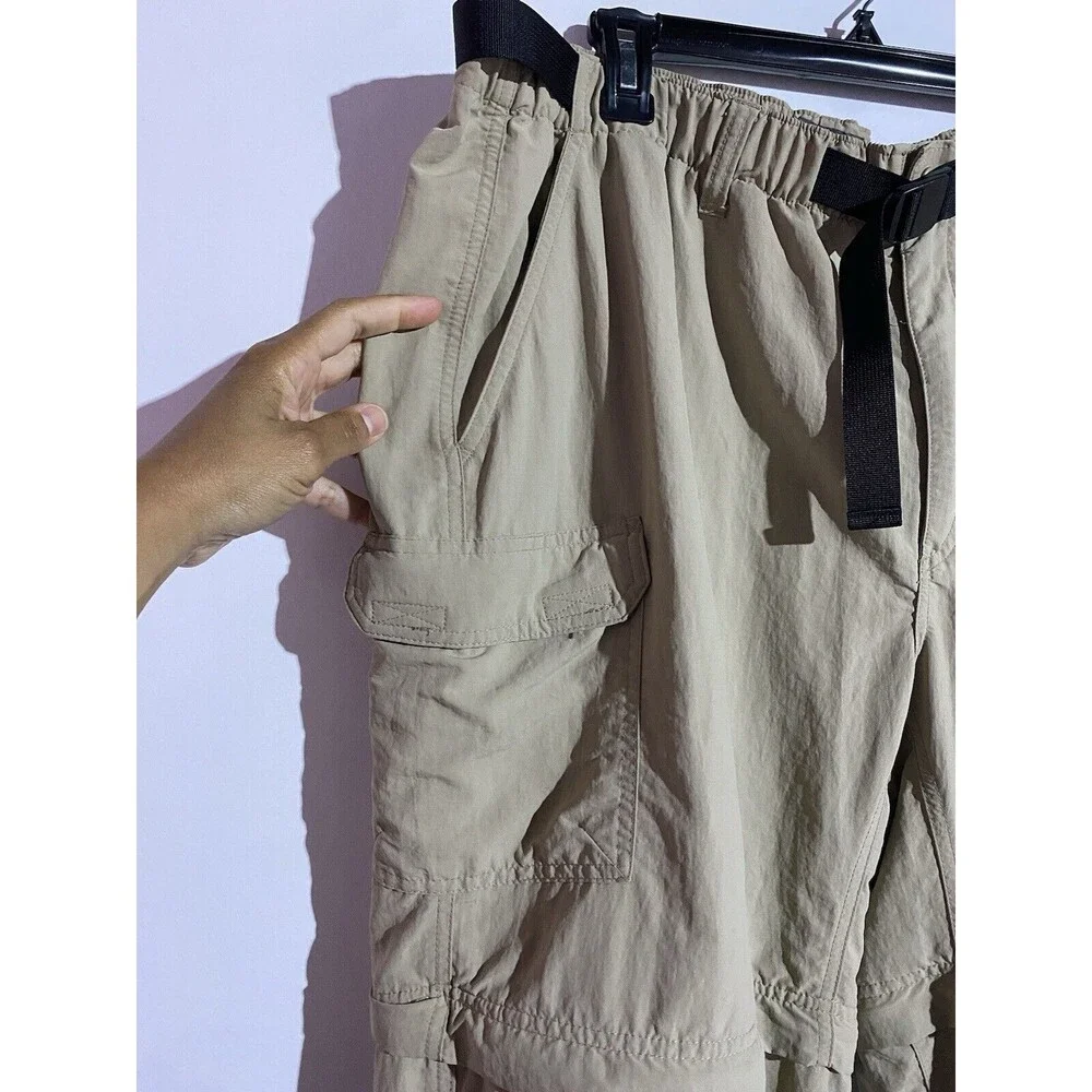 Royal Robbins‎ Pants Mens XXL Tan Outdoor Hiking Convertible Belted Fishing
